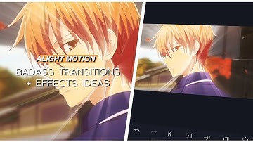 ae inspired badass transitions + effects ideas for editing | alight motion tutorial