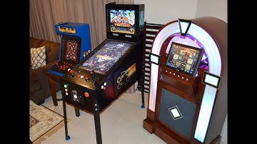 Homemade Virtual Pinball Machine with about 250 virtual tables
