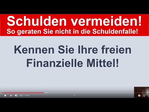 Video: So Vermeiden Sie Schulden