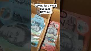 Saving up for a meta quest 3S day four #metaquest #metaquest3s #saving #money #vr #virtualreality
