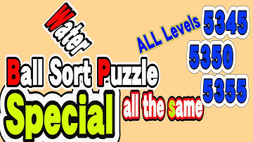 Ball Sort Puzzle Special Level after Level 5345 5350 5355 / Lock Ball and Key Ball