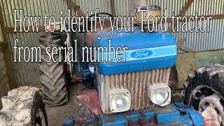How to read the serial number of your tractor