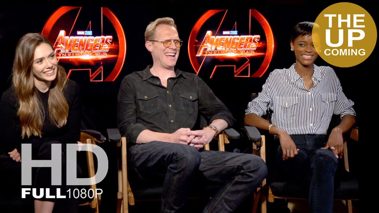 Elizabeth Olsen, Paul Bettany, Letita Wright – Avengers Infinity War interview