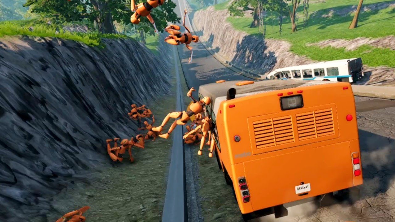 🚌💥 Extreme Downhill Bus Race #33 – Overloaded & Out of Control! 😱🔥 ...