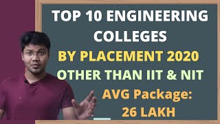 TOP 10 Engineering Colleges by Placement 2020 Other Than IIT and NIT in India