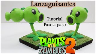 PvZ Como hacer Plantas lanzaguisantes y bipetidora de plastilina / how to make PvZ in clay tutorial