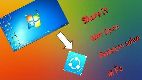 How to Solve Share it Not Open Problem in Pc 😎💯💯💯💯💻💻💻