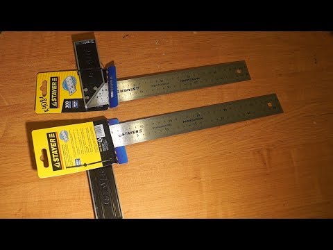 Нержавеющая сталь, Столярный, Угольник, STAYER, Stainless steel, Wood, Square, STAYER,