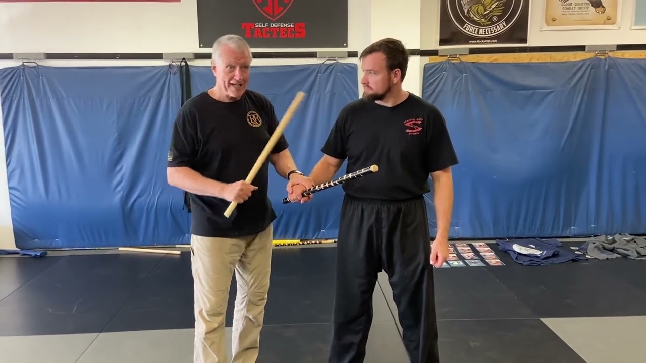 Single Stick - Backhand Disarm to Face Crank with Takedown Option - W. Hock Hochheim 