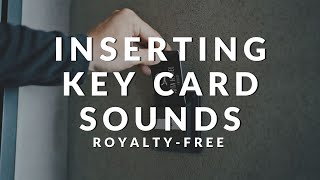 Hotel Key Card Sound Effects