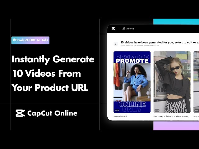 Instantly Generate 10 Videos From Your Product URL