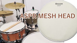 ドラムセットを消音する ASPRの新感覚メッシュヘッド ”BOOM”