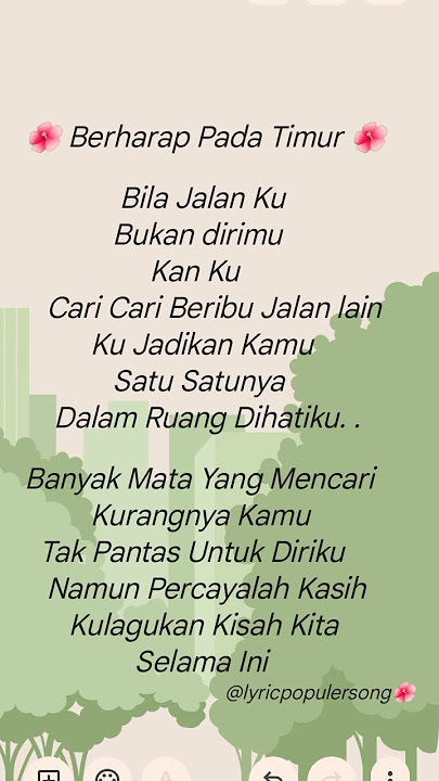 Berharap Pada Timur - Salma Salsabil #lyrics #liriklaguindo #music #shortsfeed #shortvideo #short