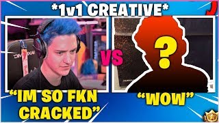 Ninja Finally Shows His Skill In 1V1 Creative Against Pro World Cup Qualifier