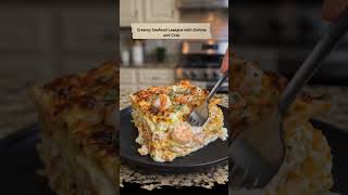 Creamy Seafood Lasagna with Shrimp &amp; Crab