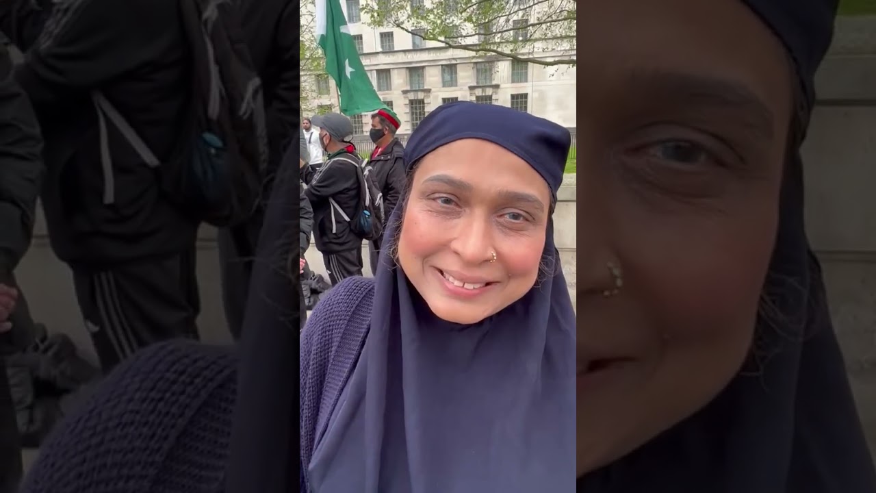 Slogans against Pakistan Army at PTI London protest