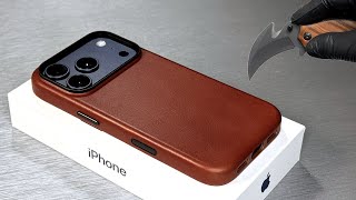 iPhone 17 Pro Deep Blue Unboxing + Leather Case Ryan London