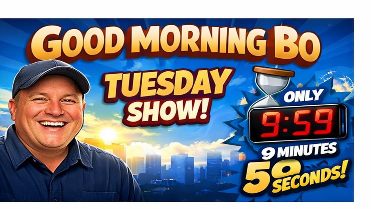 9 Minute Tuesdays With Good Morning Bo! 📱