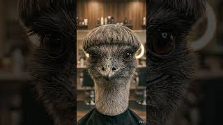 Emu With a Bowl Cut… 90s Sitcom Energy in the Wild 🪶✂️😂