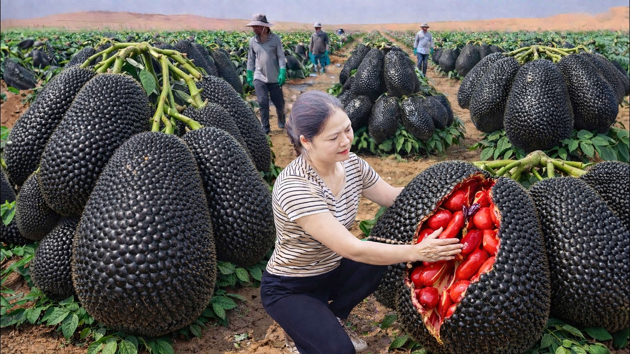 Harvesting Giant Wild Jackfruit To Sell | People Jostled Each Other to Buy This Rare Fruit