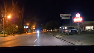 Nighttime Wendy's Run (Bosque Blvd/Valley Mills Dr, Waco, TX)
