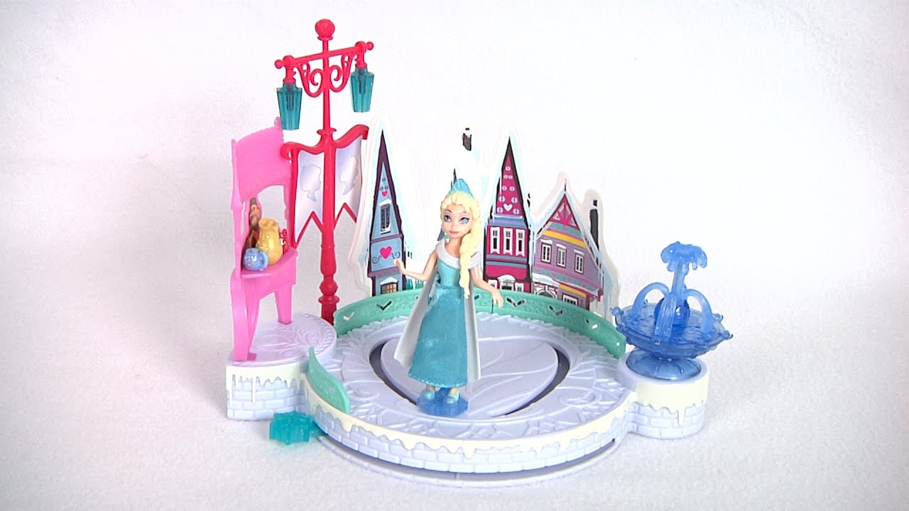 Boneca Frozen Elsa Patinação No Gelo Sunny Ice Skating Elsa