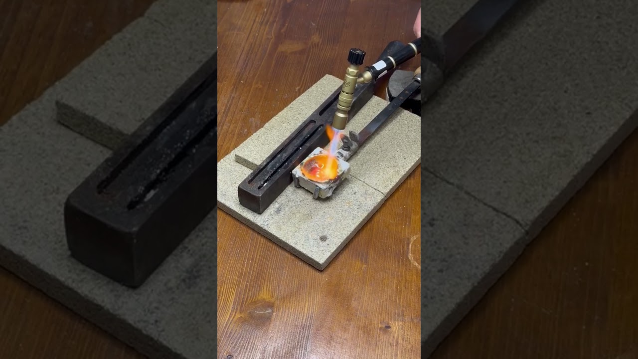 Melting 925 Silver with Orca Torch | Casting a Silver Ingot