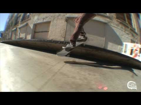 Dayne Brummet skating the Famous Alameda Ledge in Downtown LA