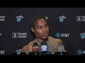 Davion Mitchell, Jaime Jaquez Jr. | Shootaround Interview | March 14, 2025