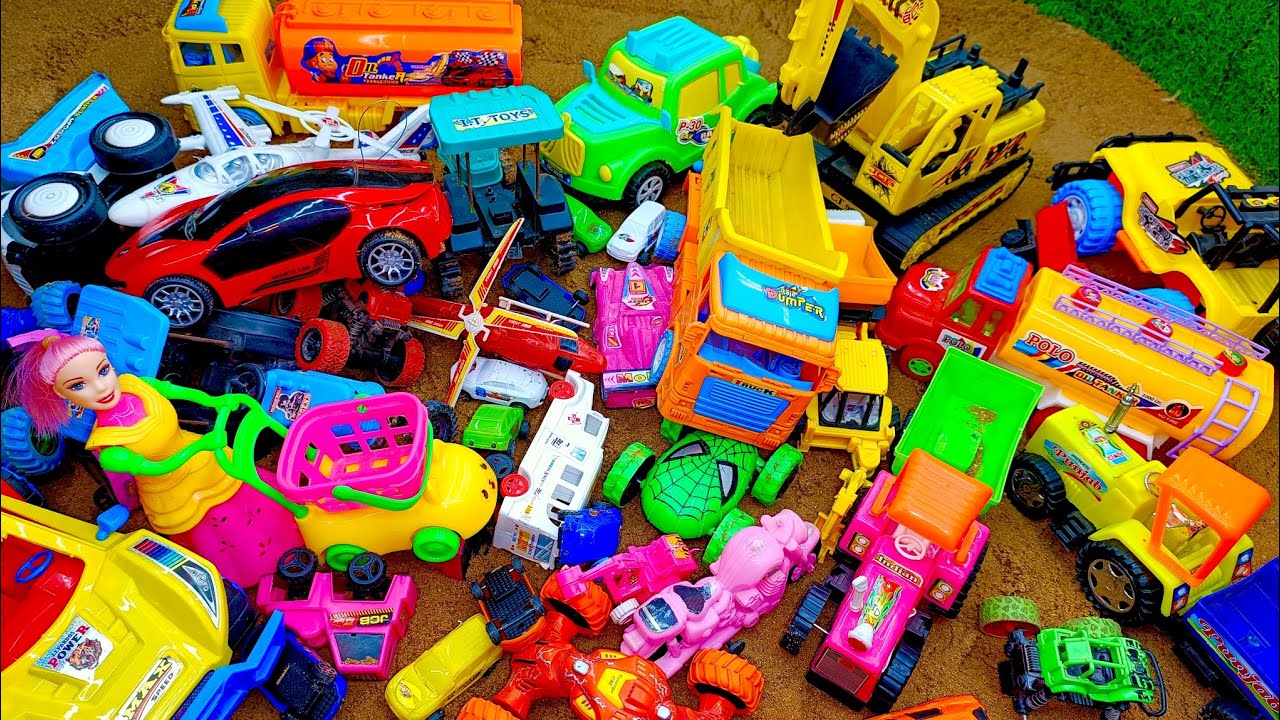 Toy Cars, JCB & Trucks Collection 😍 | Kids Toys Playing in Sand | Fun Video