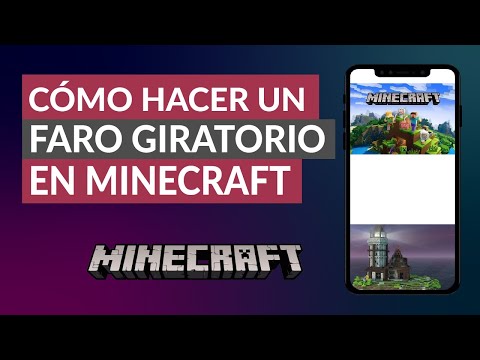 Cómo Hacer un Faro Giratorio o un Faro Mágico en Minecraft ¡Con luz!