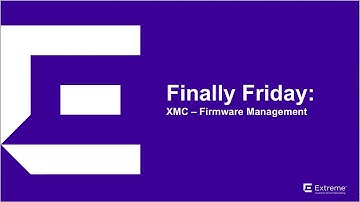 Finally Friday #4 - XMC Firmware Management