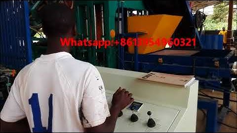 QT 4-15 hollow concrete paver block making machine made from  hongyou machinery