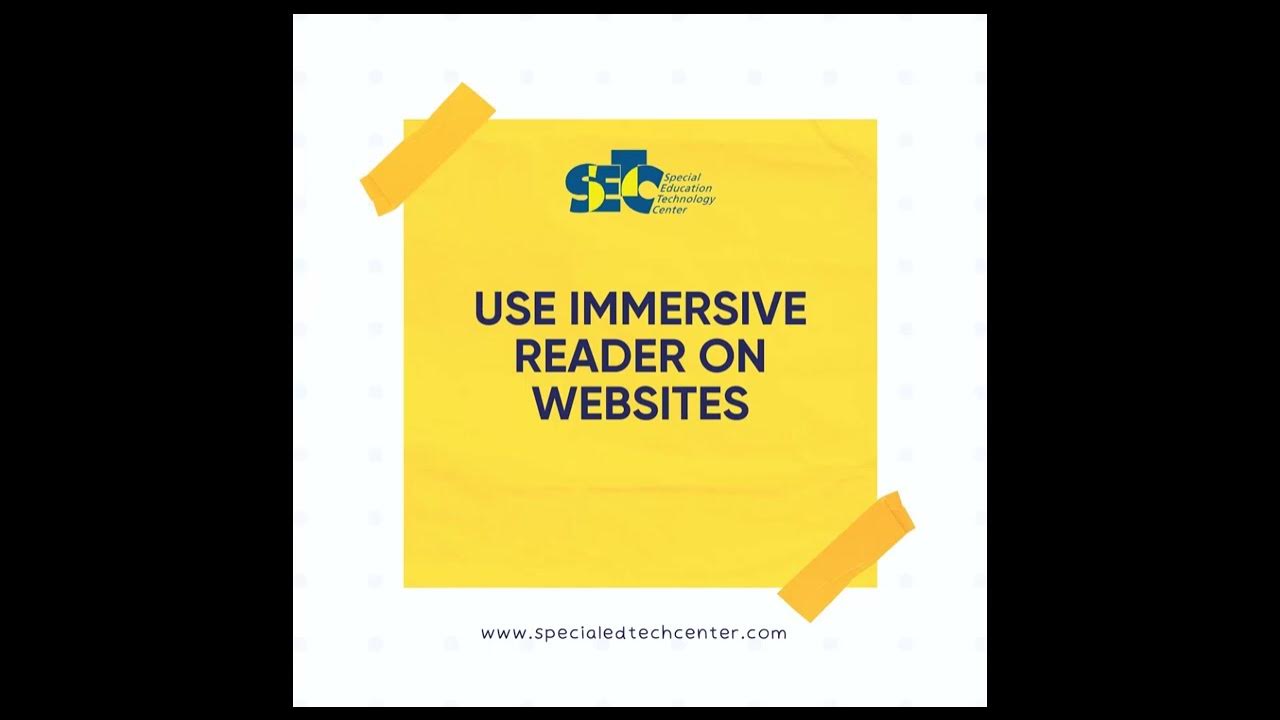 Use immersive reader on websites a text to speech extension for