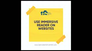Use Immersive Reader on Websites - A Text to Speech Extension for Chrome!