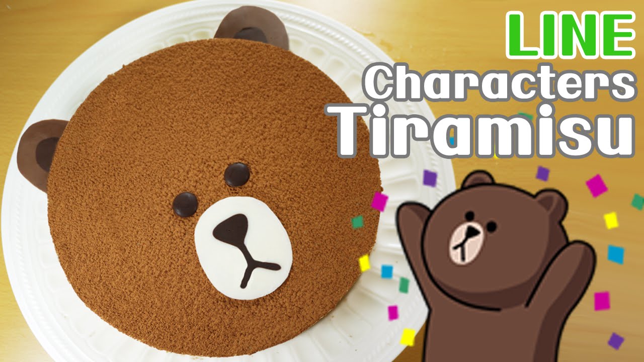 라인캐릭터 티라미수 만들기 ラインキャラクターティラミスhow To Make Line Character Tiramisu 스윗더미 Sweet The Mi Youtube