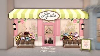 i built a FLOWER STORE in bloxburg | GLOSS ANGELES