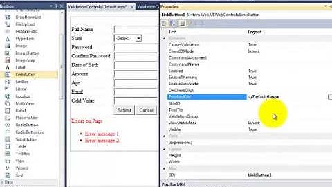 DotNet School - ASP.NET - Validation Controls Part 6