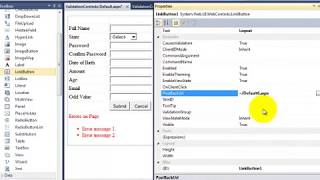 DotNet School - ASP.NET - Validation Controls Part 6