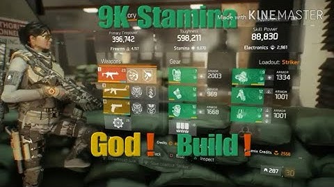 The Division 1.8.2 - 9K Stam Striker GOD Build+Gameplay
