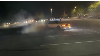 Cammed Crown Vic Back At It Again Doing Donuts (Loudest Vic Ever!)