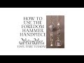 How to use a Foredom Hammer Handpiece to Set a Stone in a Bezel