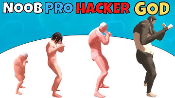 NOOB vs PRO vs HACKER vs GOD in Titan Rush 3D Gameplay Part 1 | All Levels (Android, iOS)