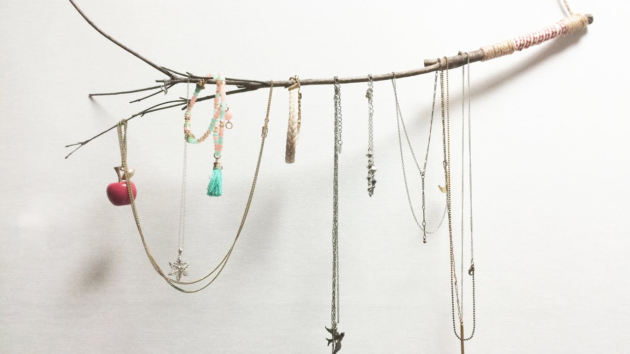 Home Decor DIY Branch Jewelry Hanger YouTube