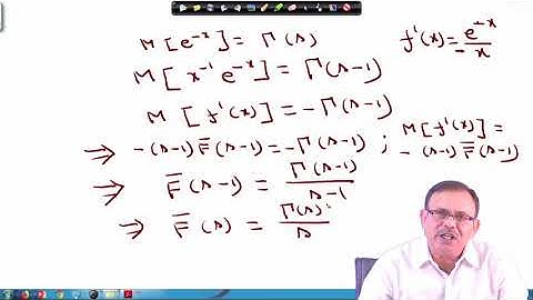 Lecture 57: Examples of Mellin Transform - II