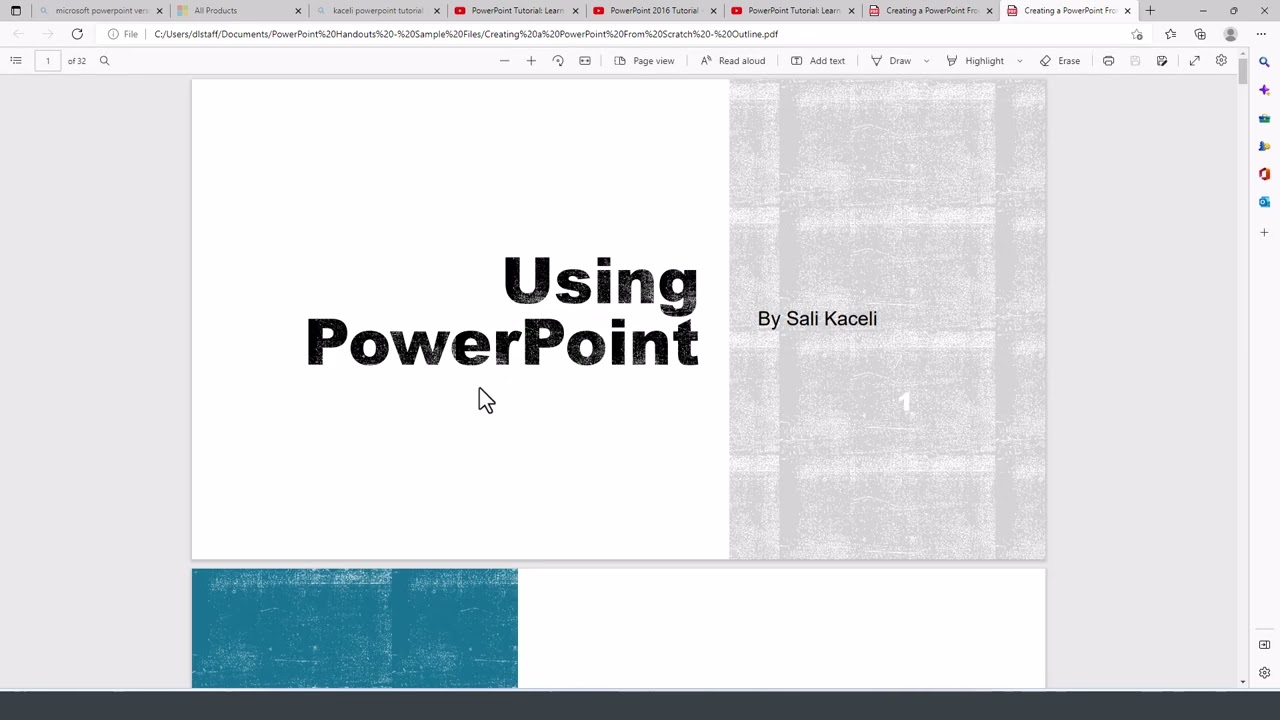 how to change powerpoint presentation to pdf