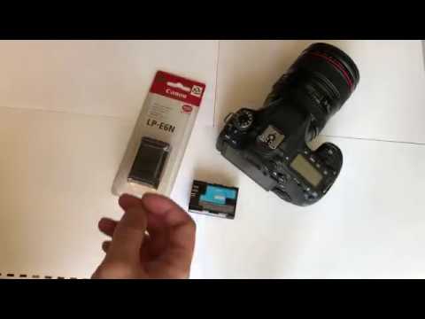 Оригинальный аккамулятор Canon LP-E6N сравниваем с родным сравнение