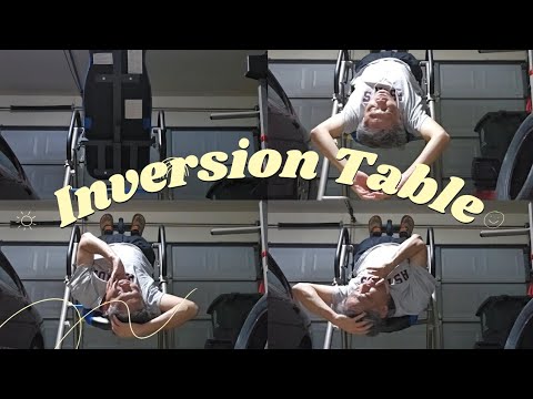 Inversion Table to release Spine Tensions. [4K]. - YouTube