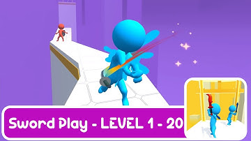 Sword Play! Ninja Slice Runner 3D - Gameplay (Android, iOS) | Level 1 - 20