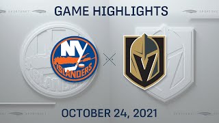 NHL Highlights | Islanders vs. Golden Knights - Oct. 24, 2021